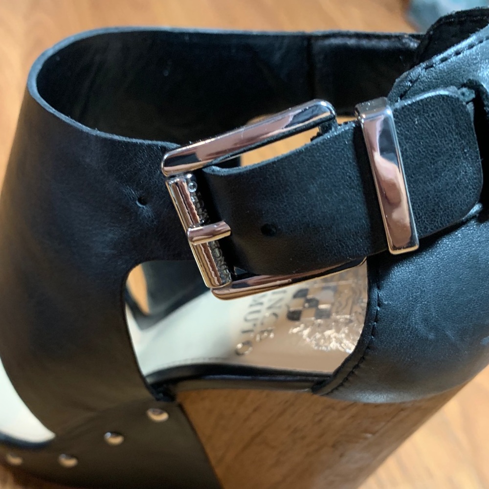 Vince Camuto Matta Studded Platform Wedge Black - image 8